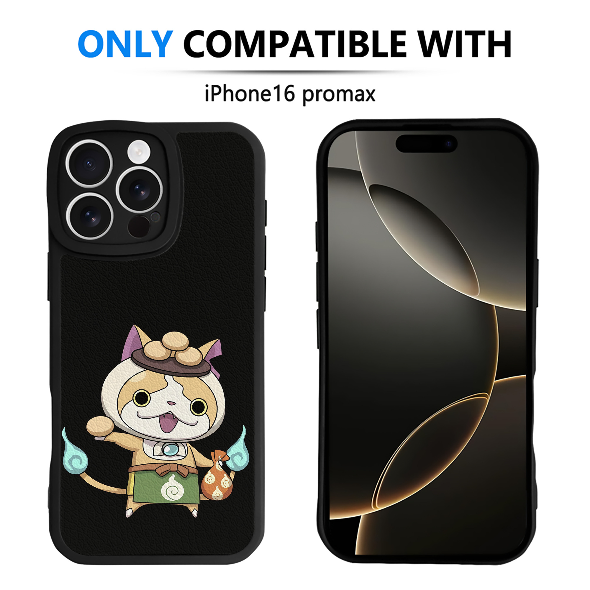 （画像用） 妖怪ウォッチ Yo-kai Watch 【iPhone 16シリーズ対応】シリコンスマホケース（レザー調） 材質：シリコン